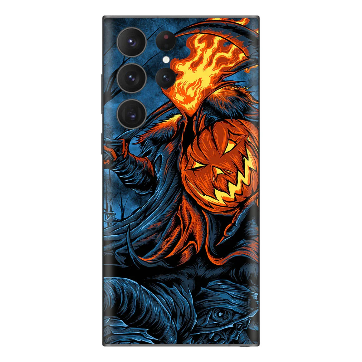 Galaxy S23 Ultra Artist Series Flaming Pumpkin Skin
