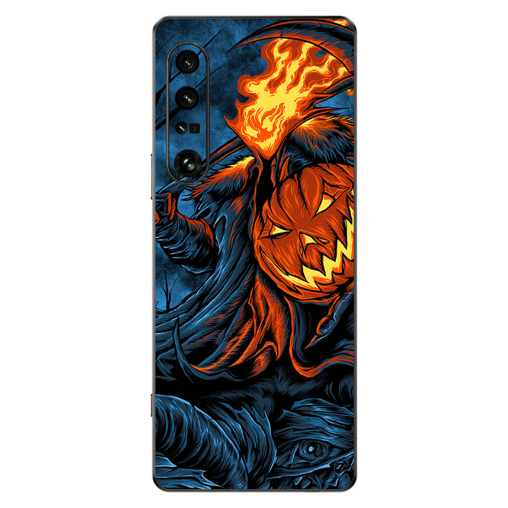 Sony Xperia 1 IV Artist Series Flaming Pumpkin Skin