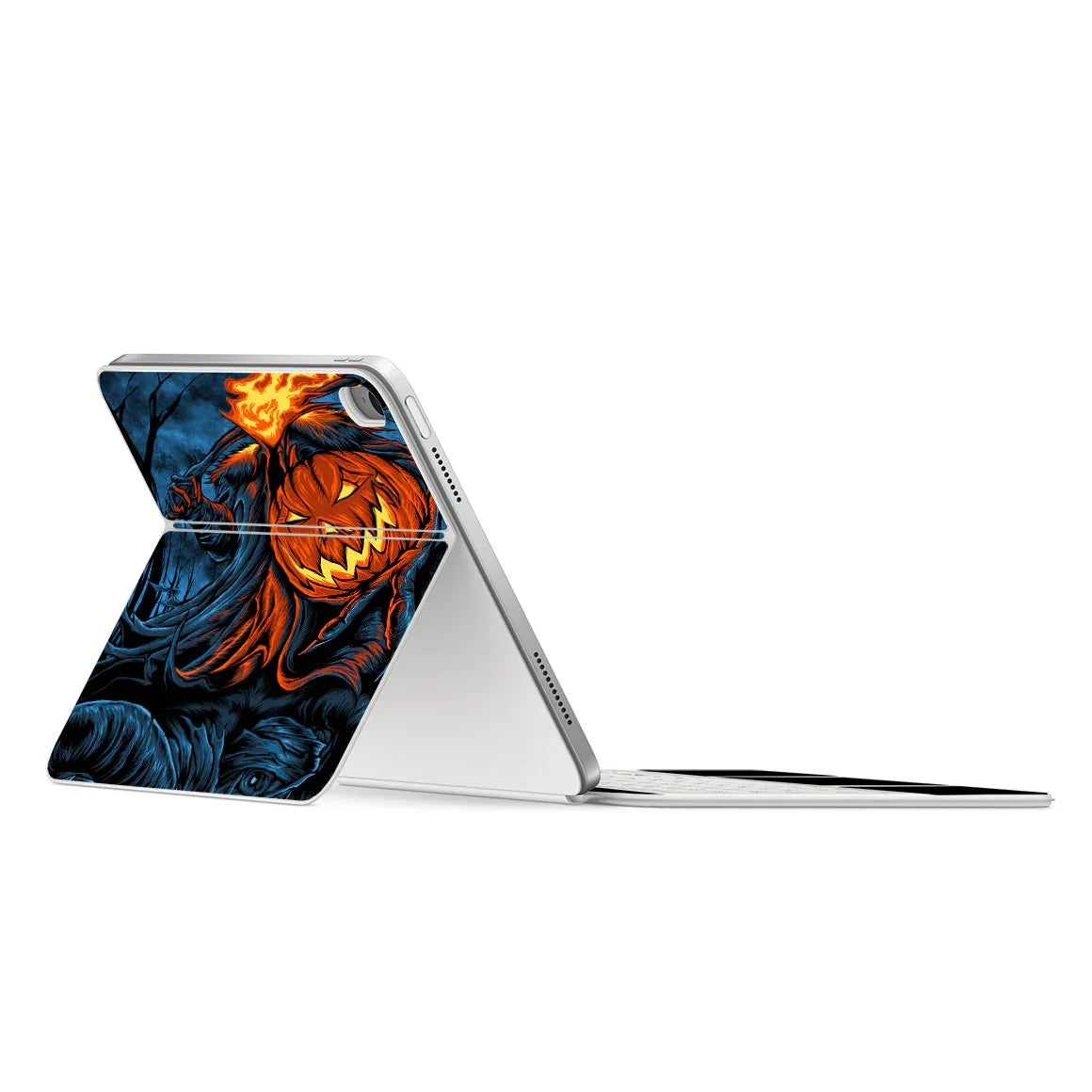 Magic Keyboard Folio for iPad (Gen 10) Artist Series Flaming Pumpkin Skin