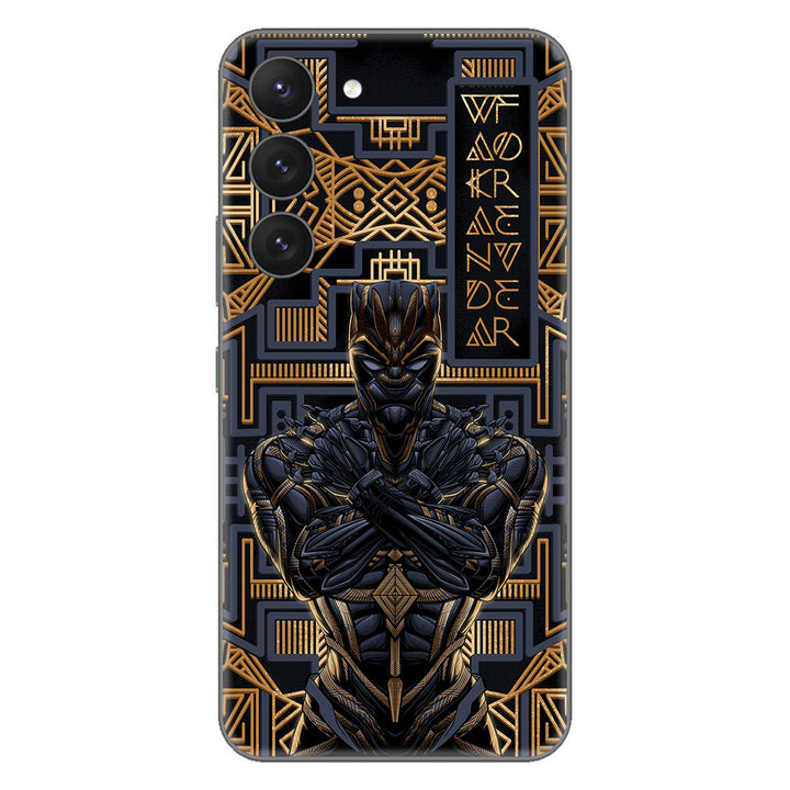 Galaxy S23 Plus Artist Series Gold Panther Skin