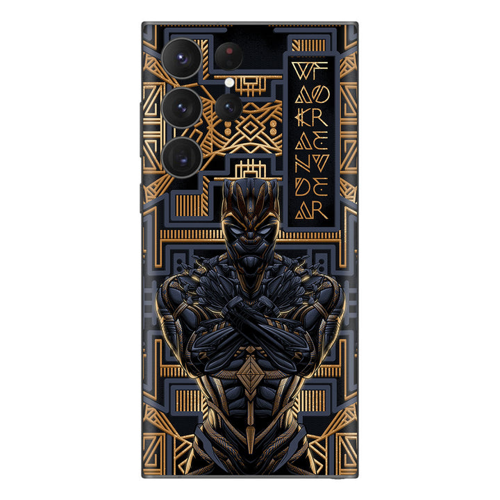Galaxy S23 Ultra Artist Series Gold Panther Skin
