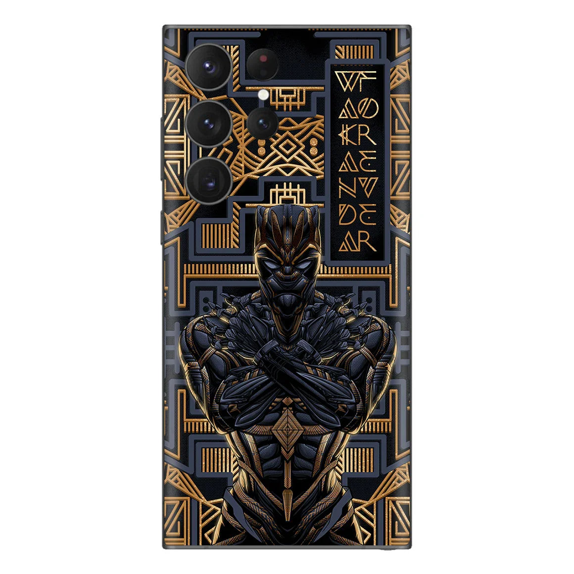 Galaxy S23 Ultra Artist Series Gold Panther Skin