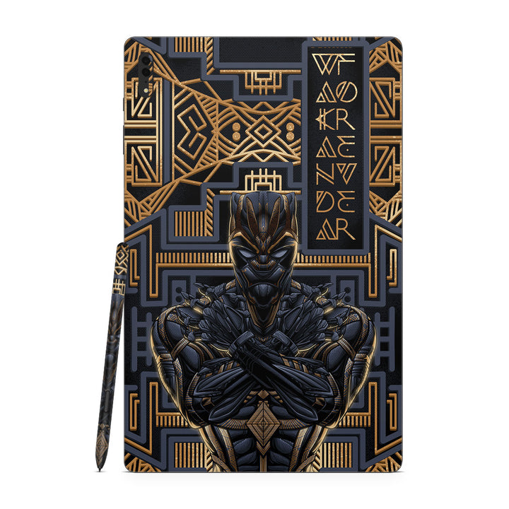 Galaxy Tab S8 Ultra Artist Series Gold Panther Skin