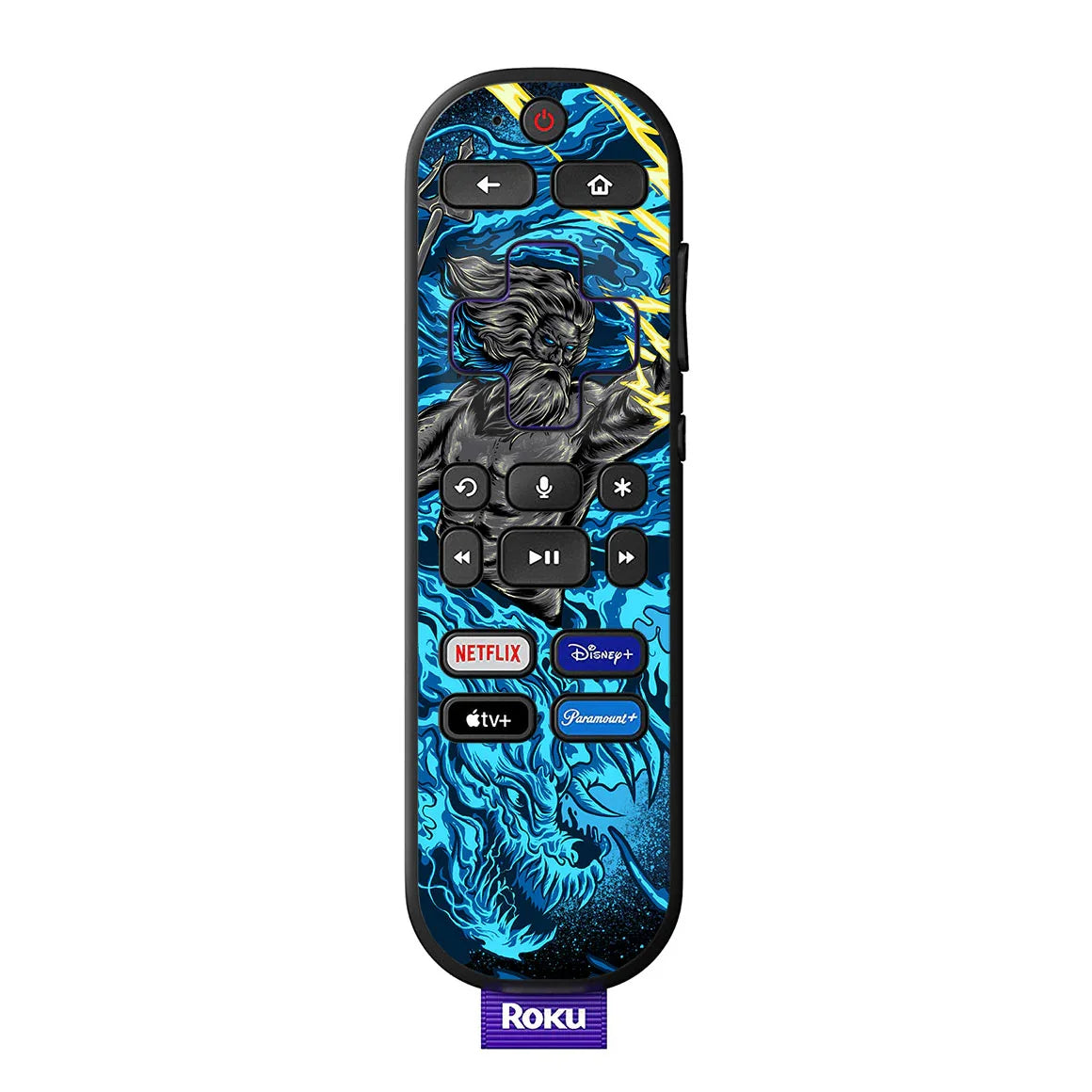 Roku Voice Remote Artist Series Poseidon Skin