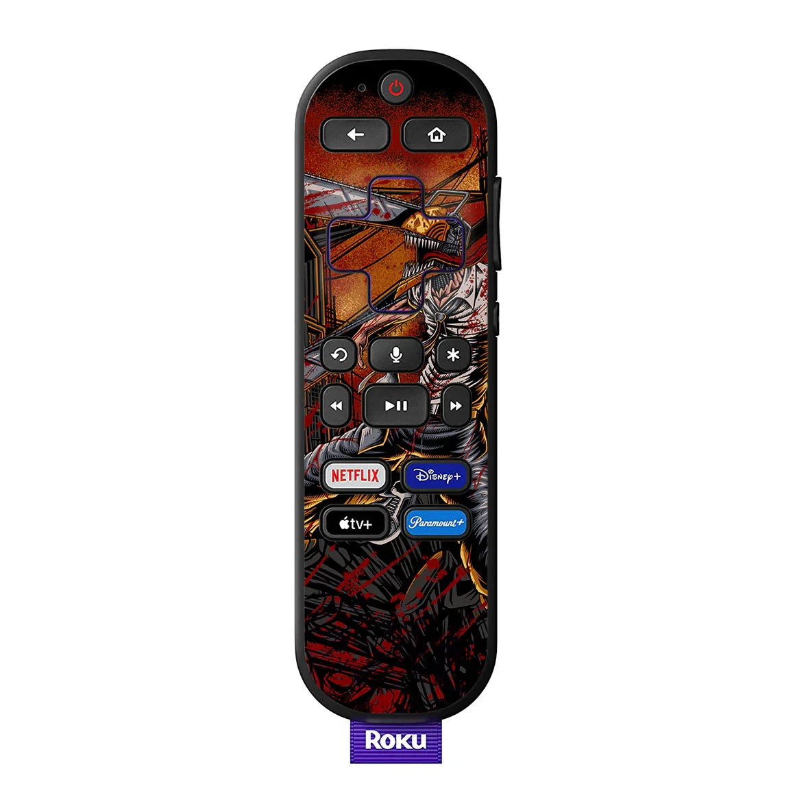 Roku Voice Remote Artist Series Saw Man Skin