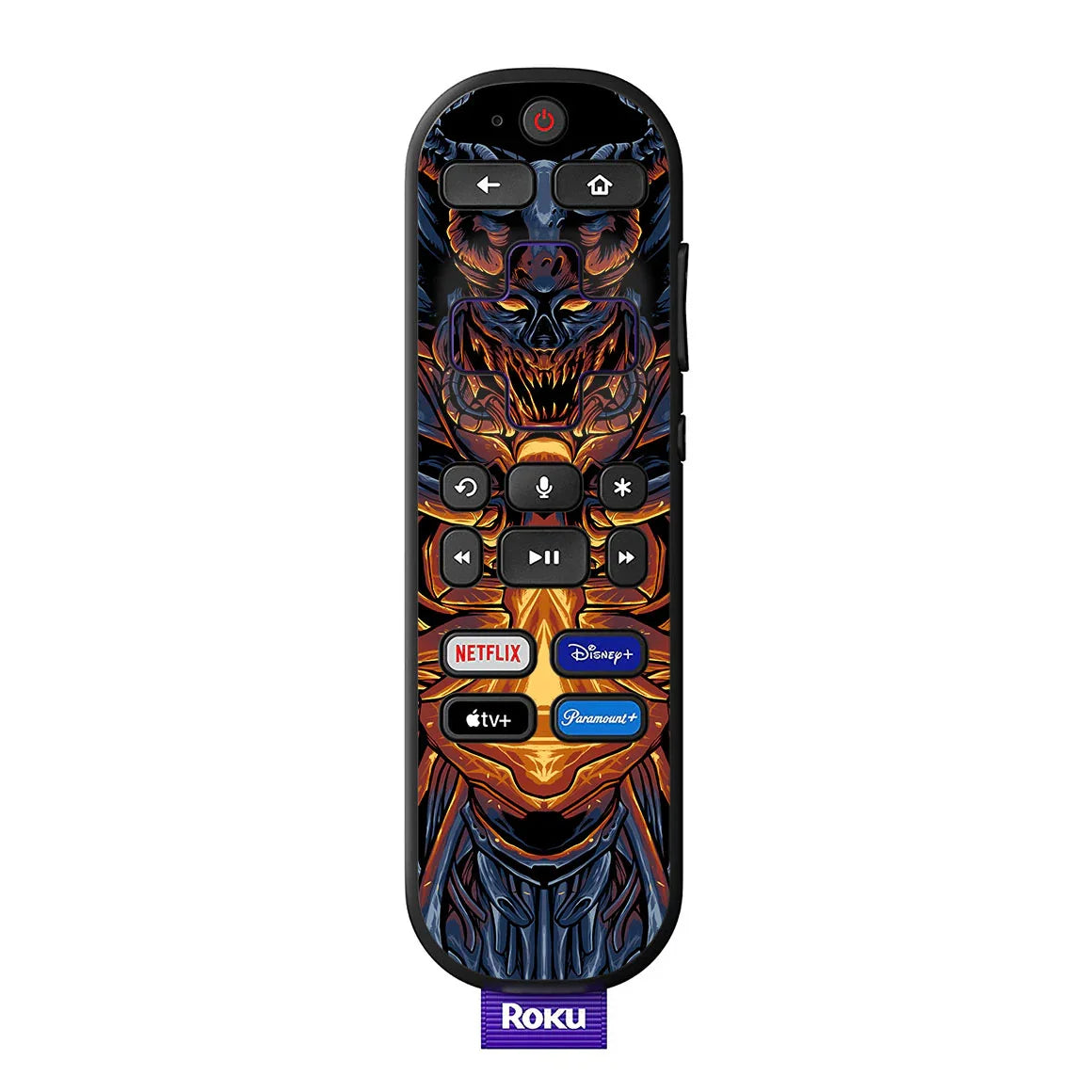 Roku Voice Remote Artist Series Skull Mecha Skin