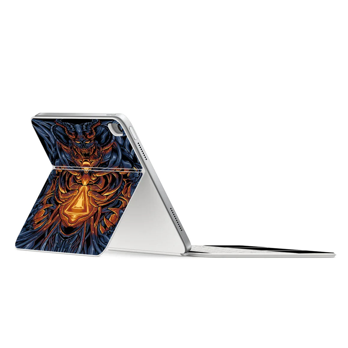 Magic Keyboard Folio for iPad (Gen 10) Artist Series Skull Mecha Skin