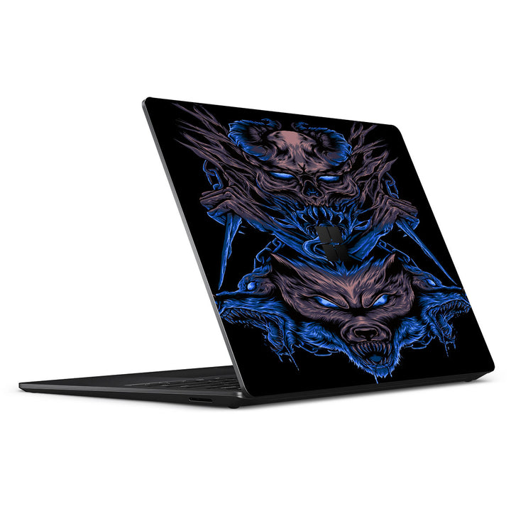 Surface Laptop 5 15" Artist Series Skull Wolf Skin