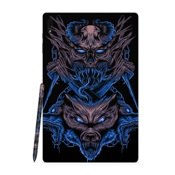 Galaxy Tab S8 Ultra Artist Series Skull Wolf Skin