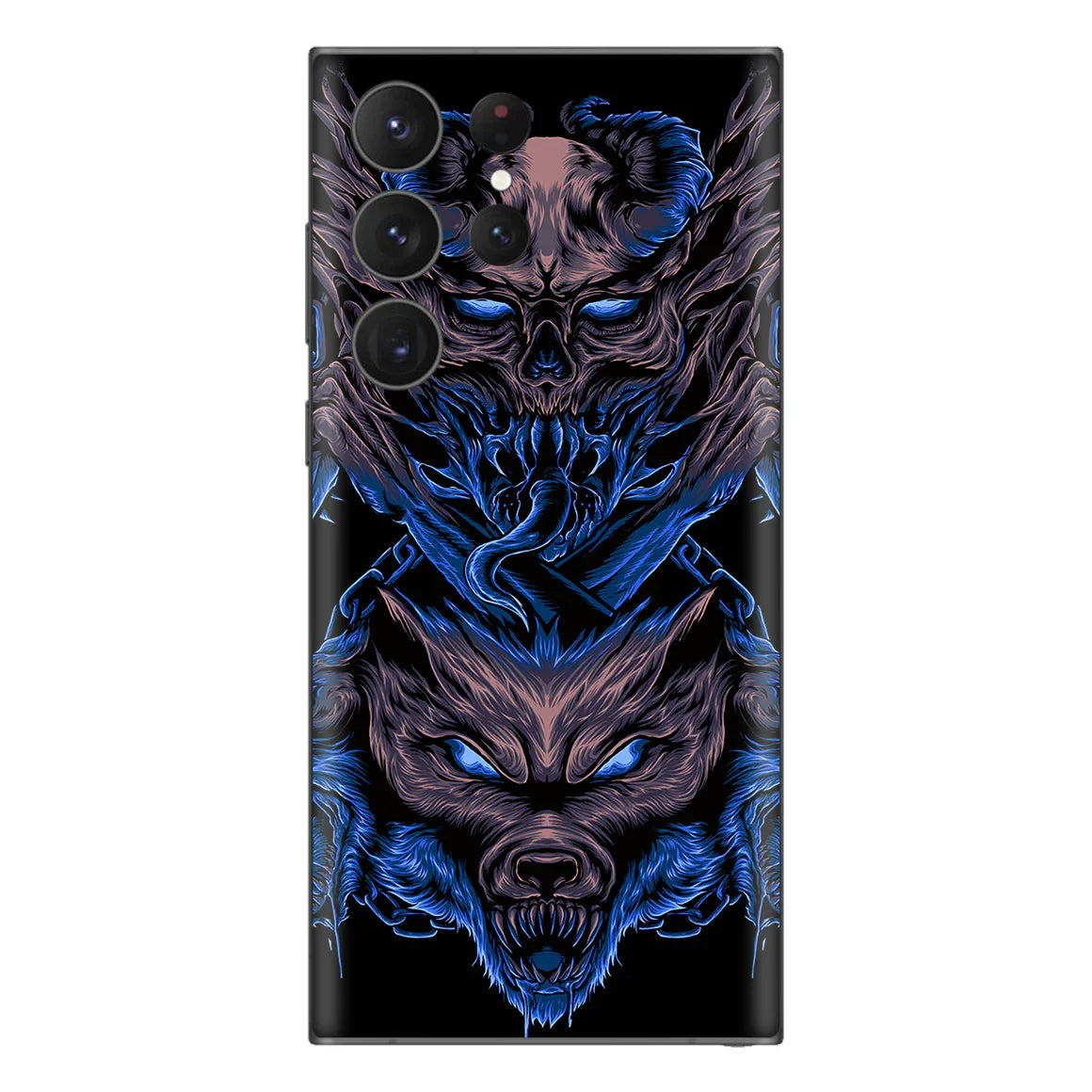 Galaxy S23 Ultra Artist Series Skull Wolf Skin