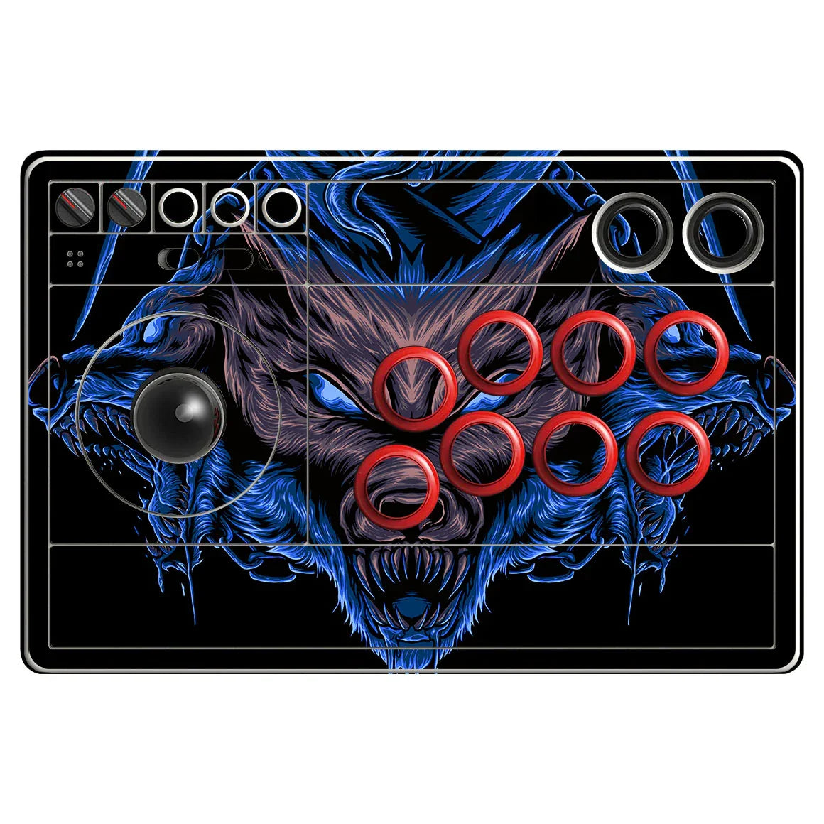 8Bitdo Arcade Stick Artist Series Skull Wolf Skin