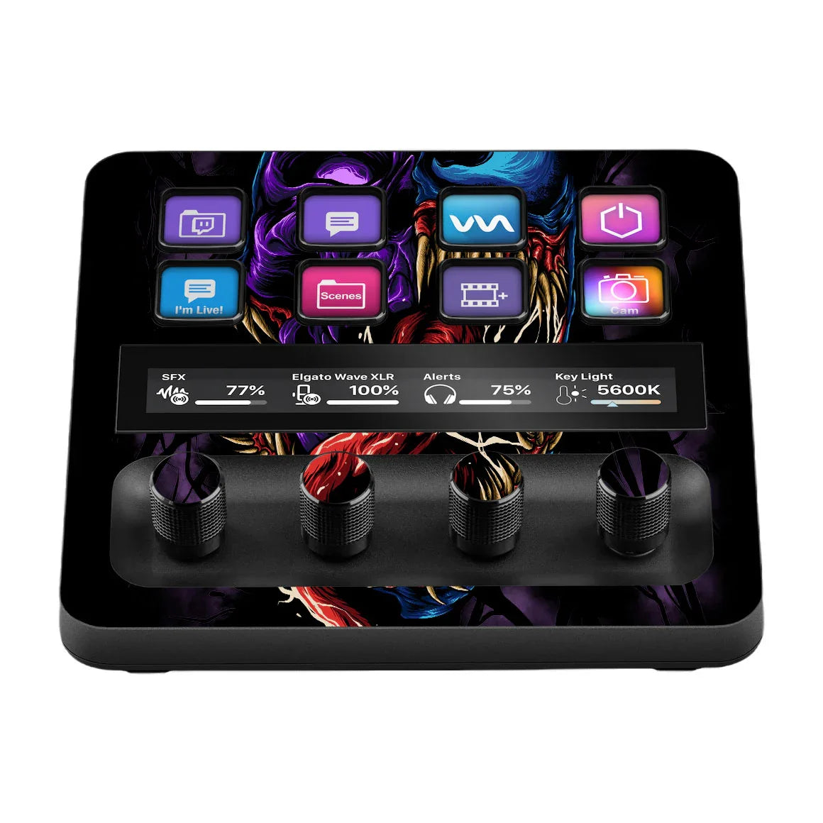 Elgato Stream Deck + Artist Series Symbiote Skin