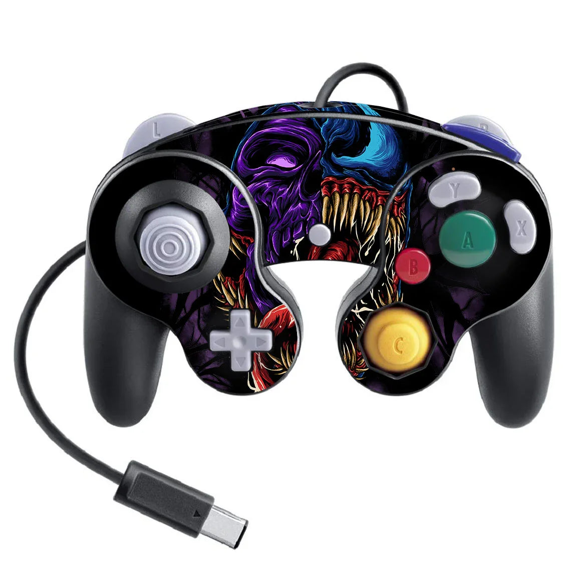 Nintendo Game Cube Controller Super Smash Bros Artist Series Symbiote Skin