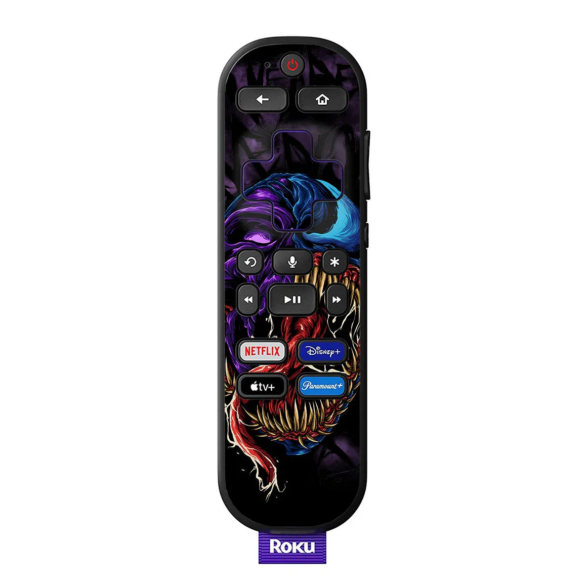 Roku Voice Remote Artist Series Symbiote Skin