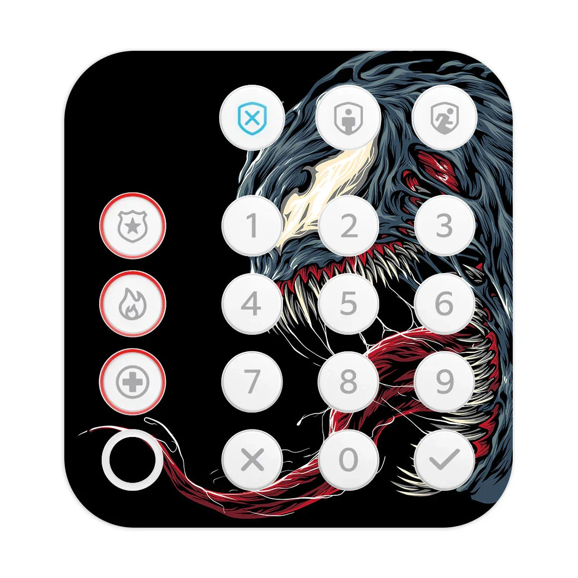 Ring Alarm Keypad (2nd Gen) Artist Series Symbiotic Head Skin