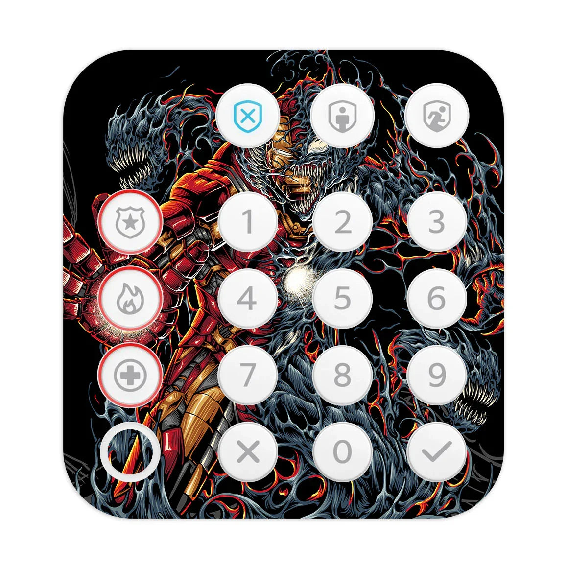 Ring Alarm Keypad (2nd Gen) Artist Series Tech Vs Symbiotic Skin