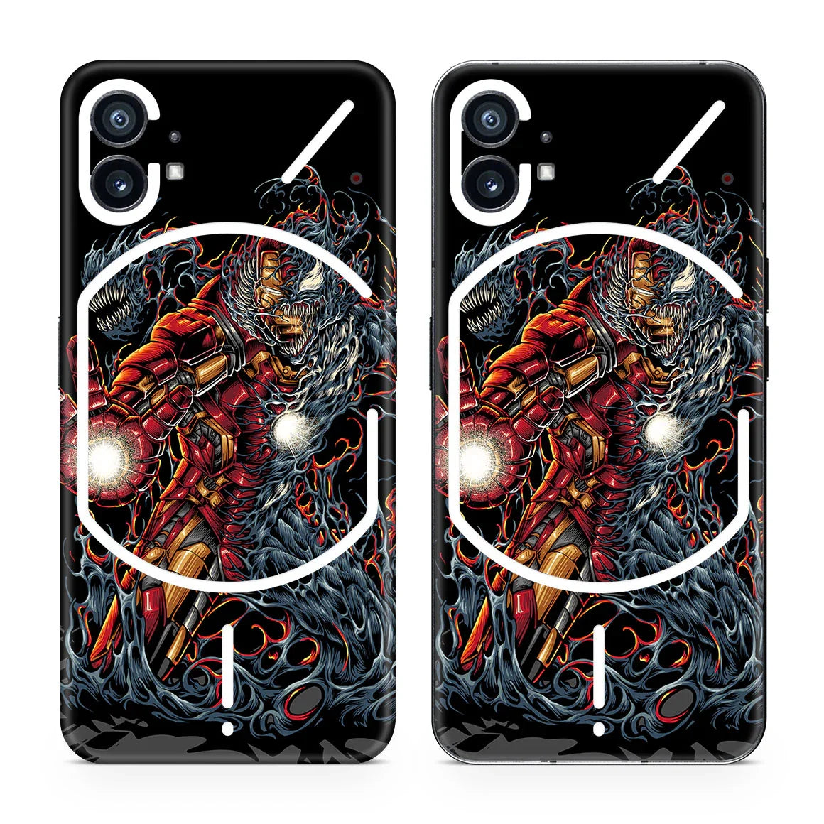 Nothing Phone 1 Artist Series Tech Vs Symbiotic Skin
