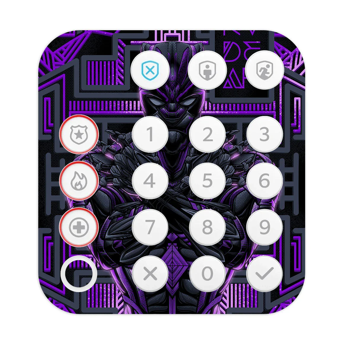 Ring Alarm Keypad (2nd Gen) Artist Series Vibranium Panther Skin