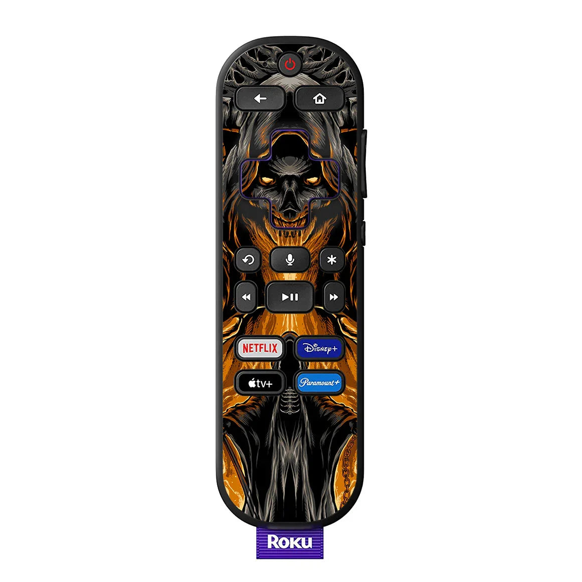Roku Voice Remote Artist Series Witch Skull Skin