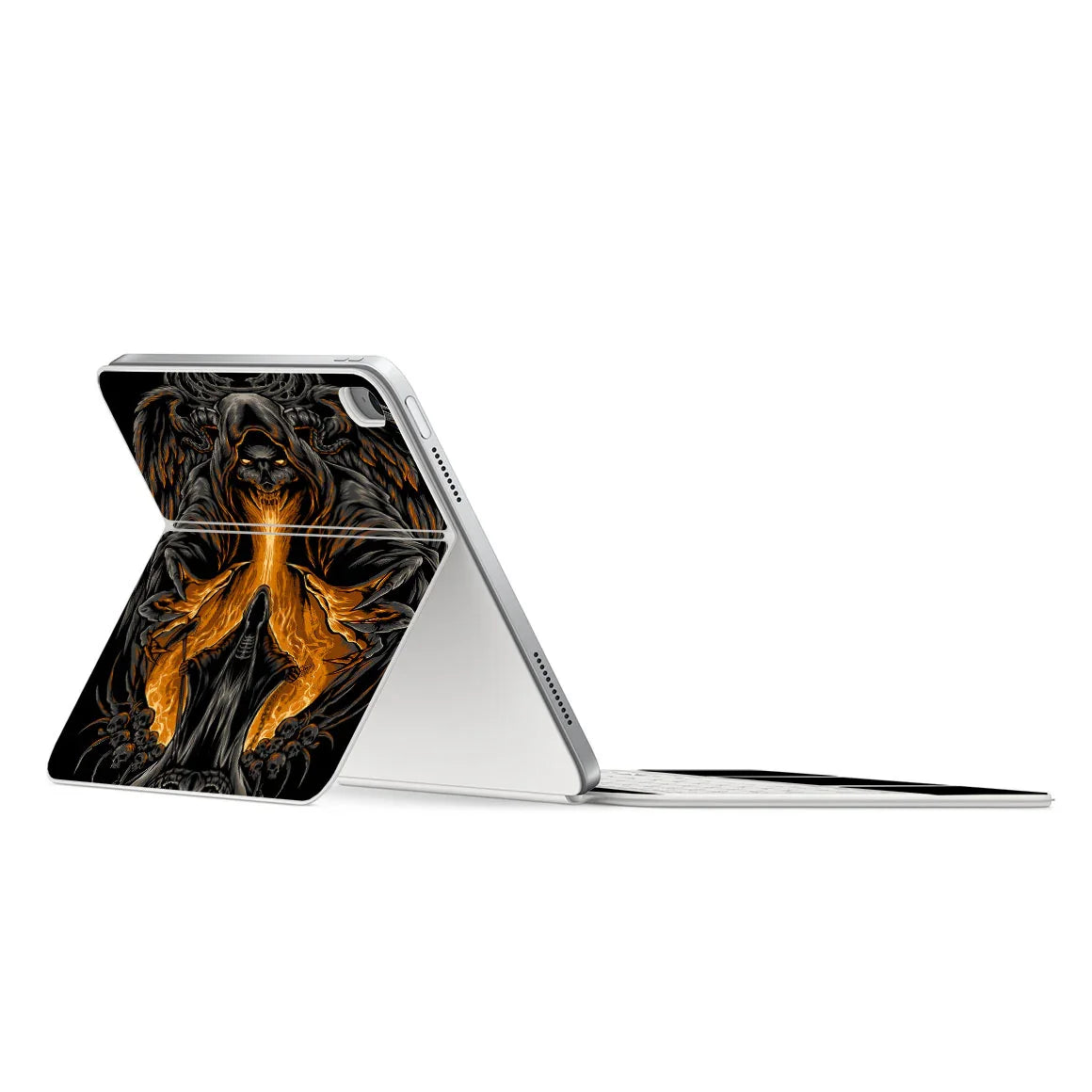 Magic Keyboard Folio for iPad (Gen 10) Artist Series Witch Skull Skin