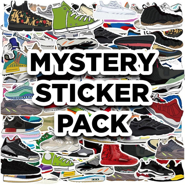 Basketball Shoe - Mystery Sticker Pack - 50pcs