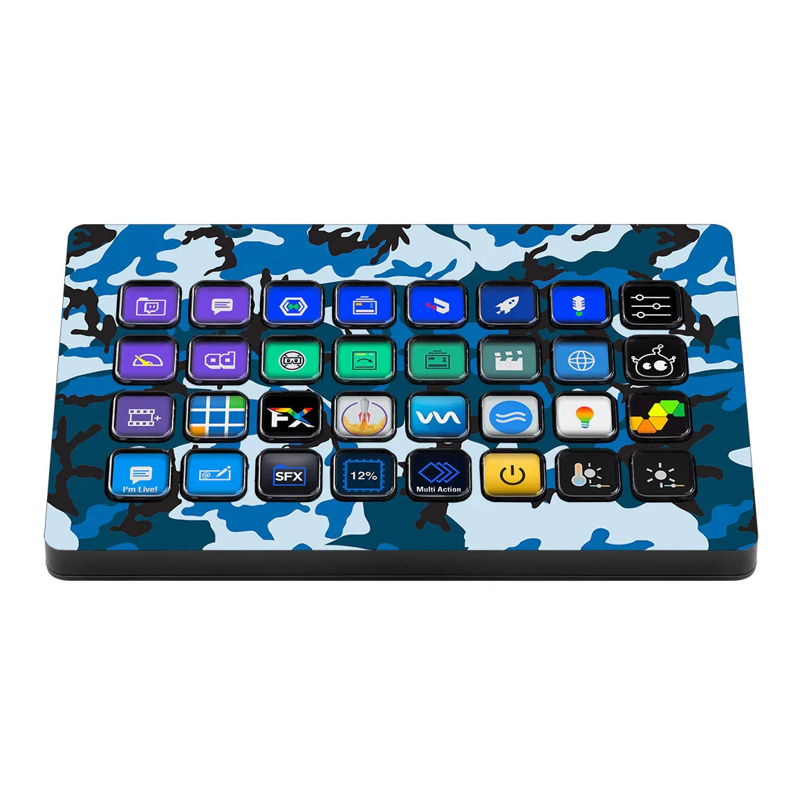 Elgato Stream Deck XL Camo Series Blue Skin