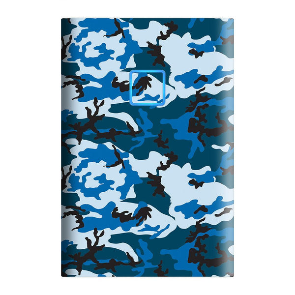 Samsung T7 Touch Portable SSD Camo Series Blue Skin