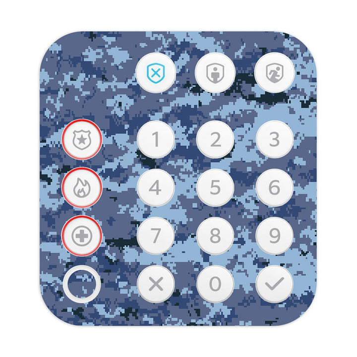 Ring Alarm Keypad (2nd Gen) Camo Series Ocean Skin