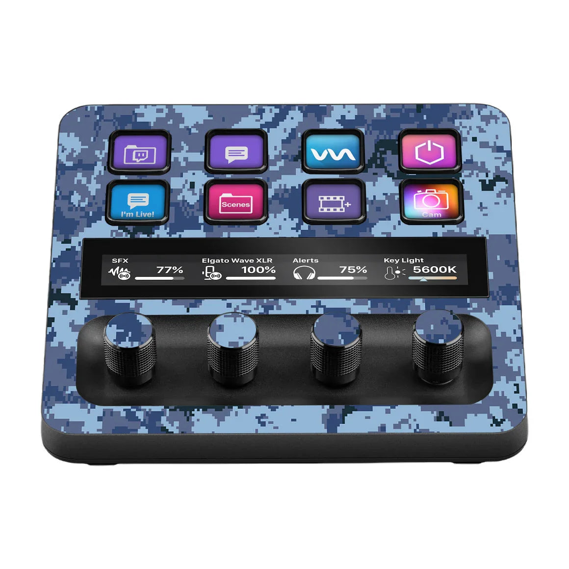 Elgato Stream Deck + Camo Series Ocean Skin