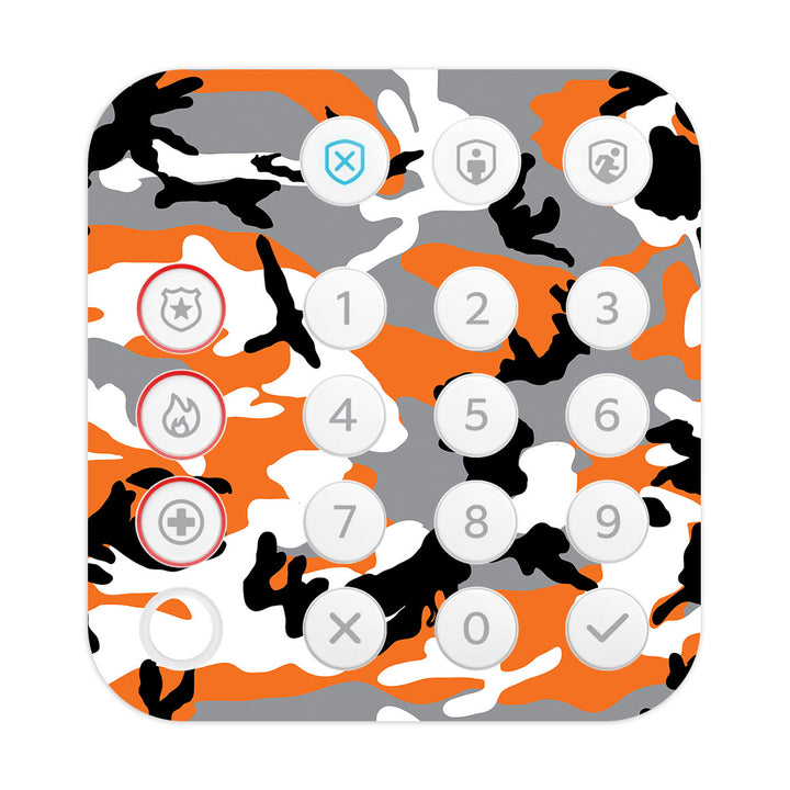 Ring Alarm Keypad (2nd Gen) Camo Series Orange Skin