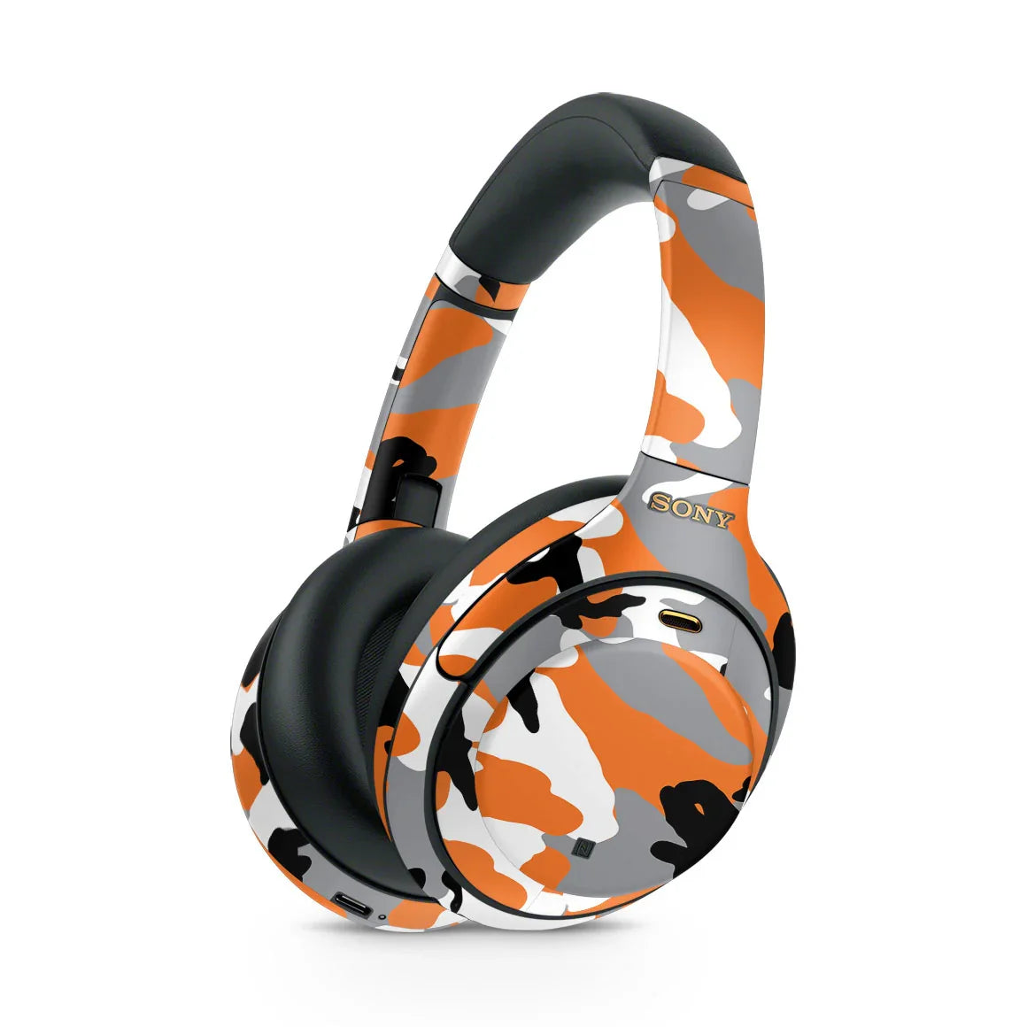 Sony WH-1000XM4 Camo Series Orange Skin