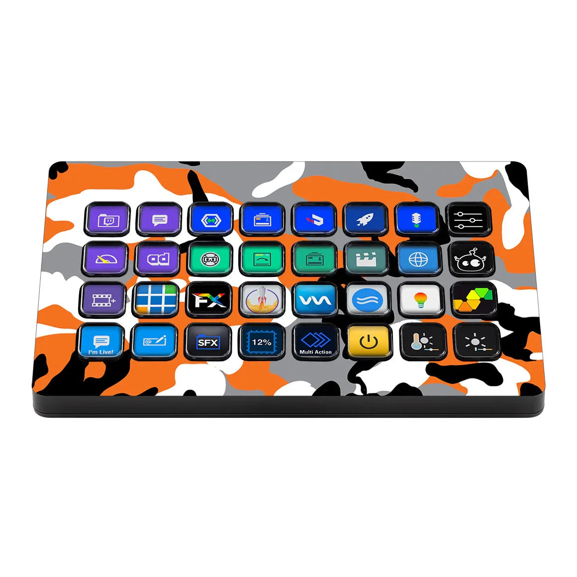 Elgato Stream Deck XL Camo Series Orange Skin