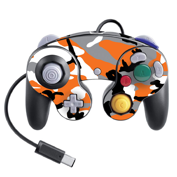 Nintendo Game Cube Controller Super Smash Bros Camo Series Orange Skin