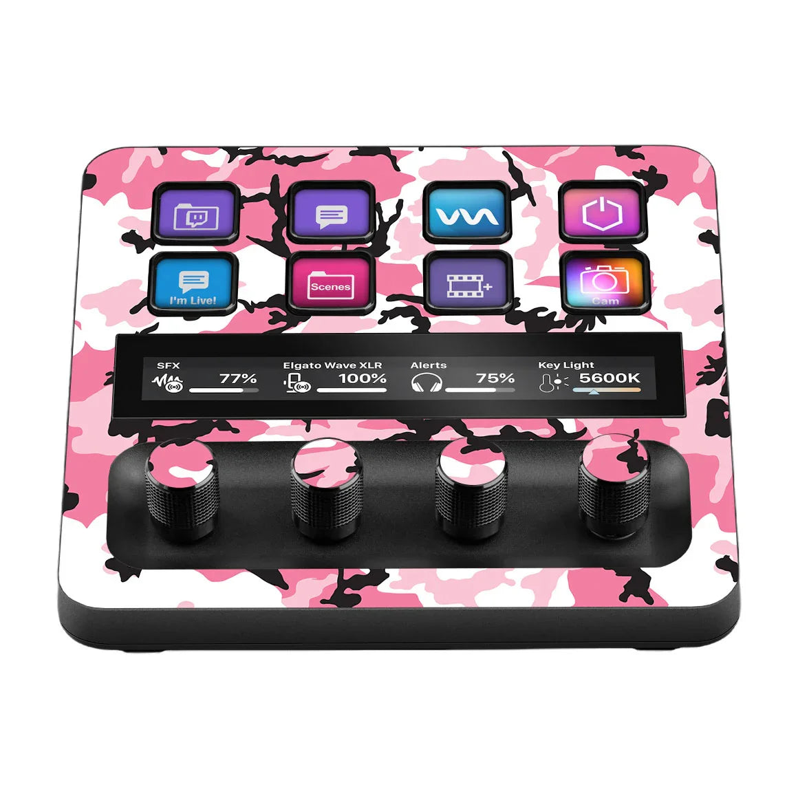Elgato Stream Deck + Camo Series Pink Skin