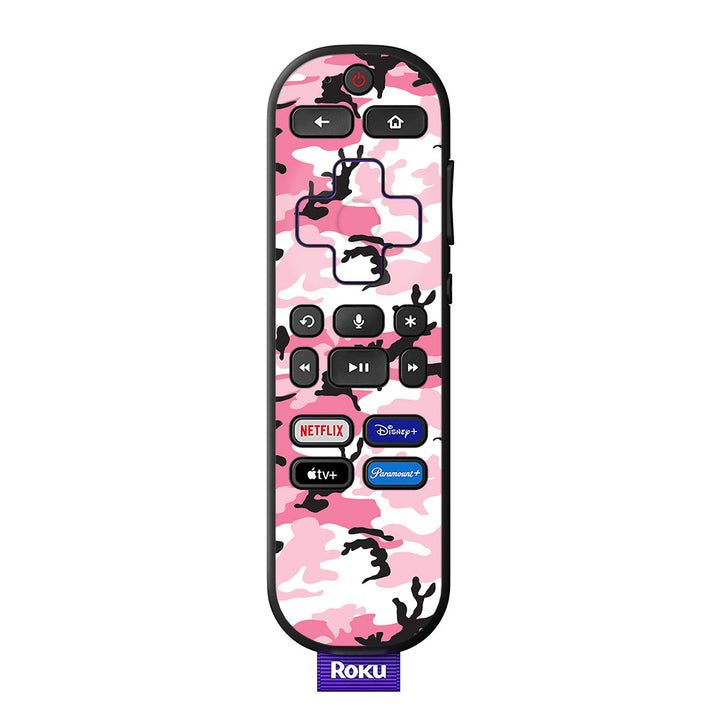Roku Voice Remote Camo Series Pink Skin