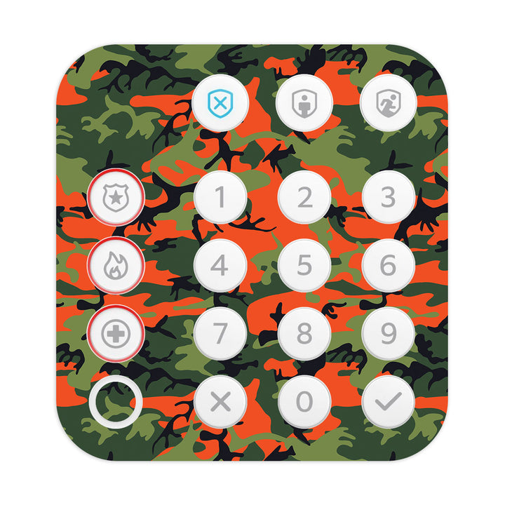 Ring Alarm Keypad (2nd Gen) Camo Series Red Green Skin
