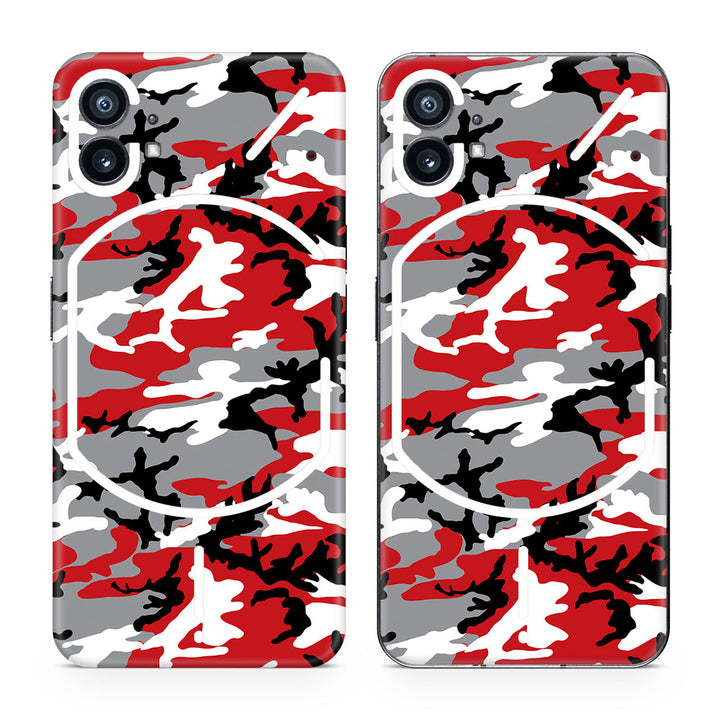 Nothing Phone 1 Camo Series Red Skin