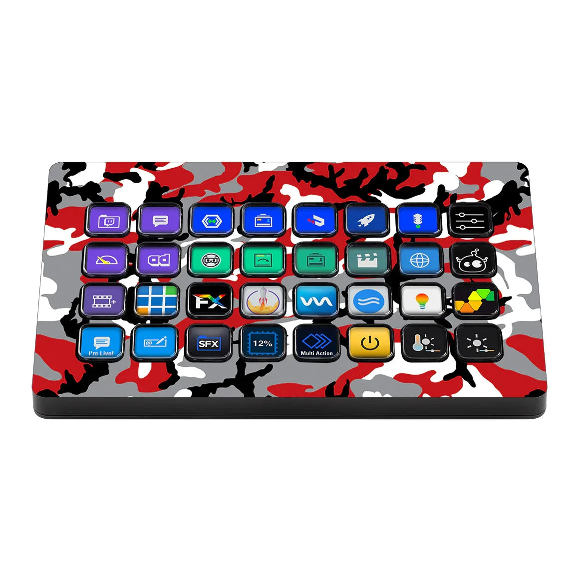 Elgato Stream Deck XL Camo Series Red Skin