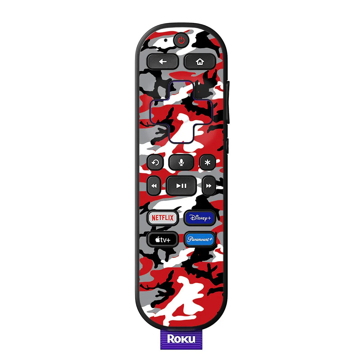 Roku Voice Remote Camo Series Red Skin