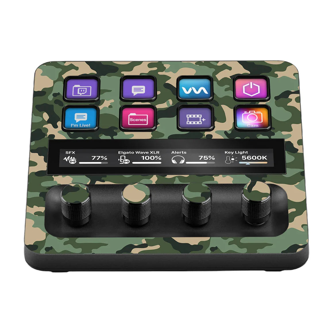 Elgato Stream Deck + Camo Series Traditional Skin