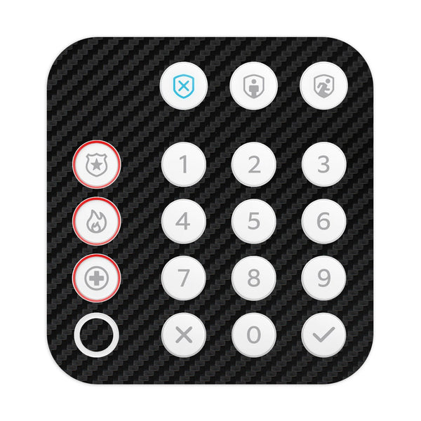 Ring Alarm Keypad (2nd Gen) Carbon Series Black Skin