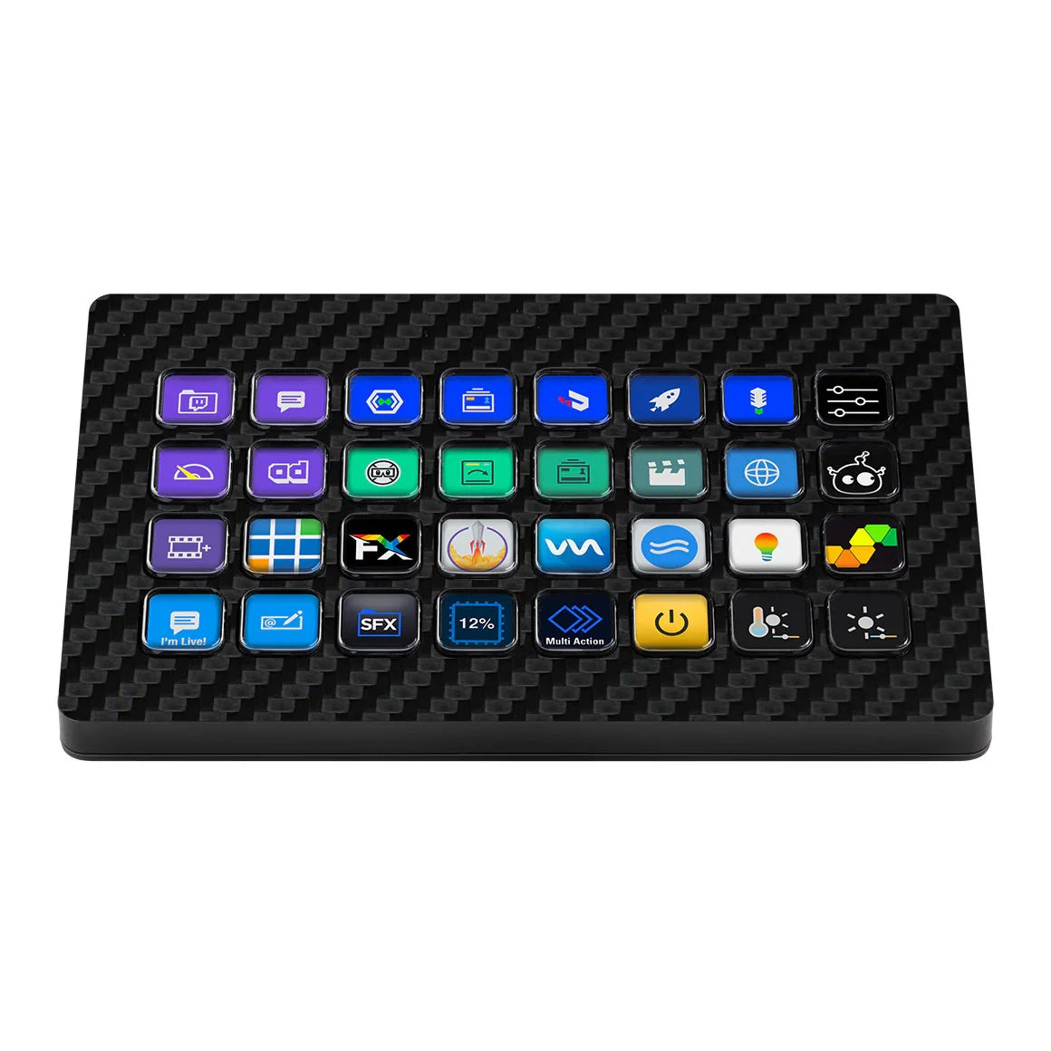 Elgato Stream Deck XL Carbon Series Black Skin