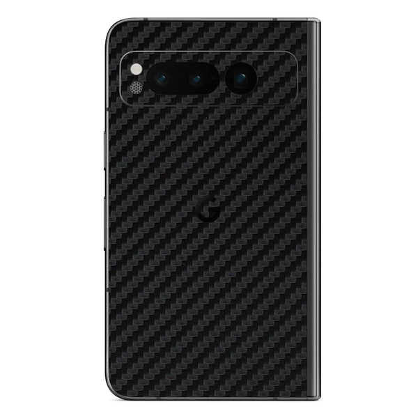 Google Pixel Fold Carbon Series Black Skin