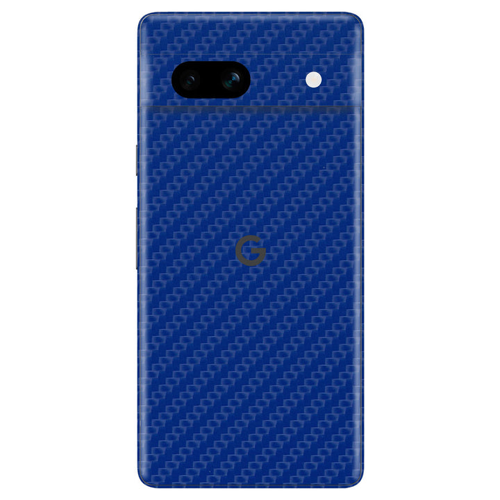 Google Pixel 7a Carbon Series Blue Skin