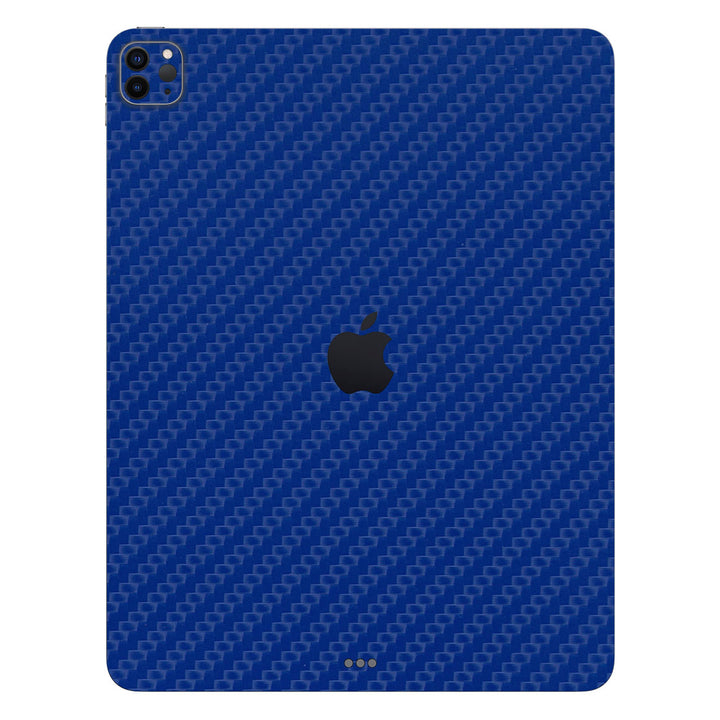 iPad Pro 12.9 Gen 6 Carbon Series Blue Skin