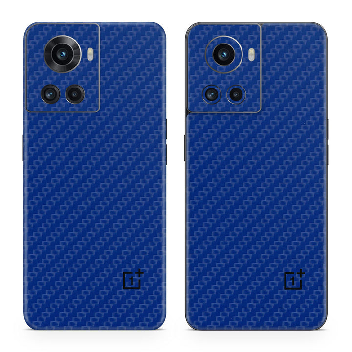 OnePlus 10R Carbon Series Blue Skin