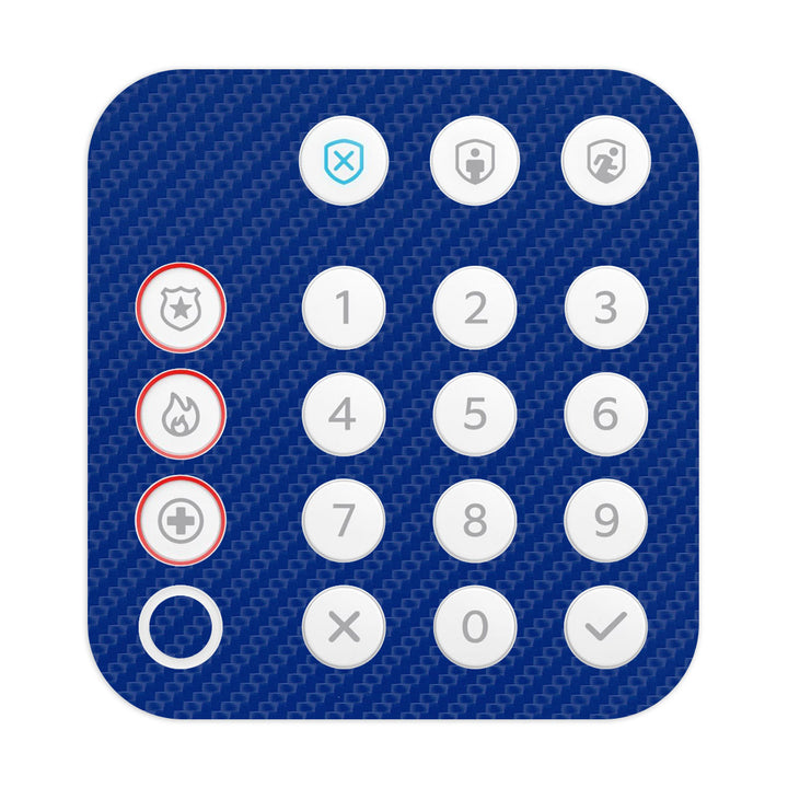 Ring Alarm Keypad (2nd Gen) Carbon Series Blue Skin