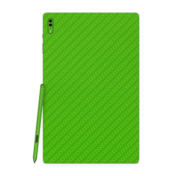Galaxy Tab S8 Ultra Carbon Series Green Skin