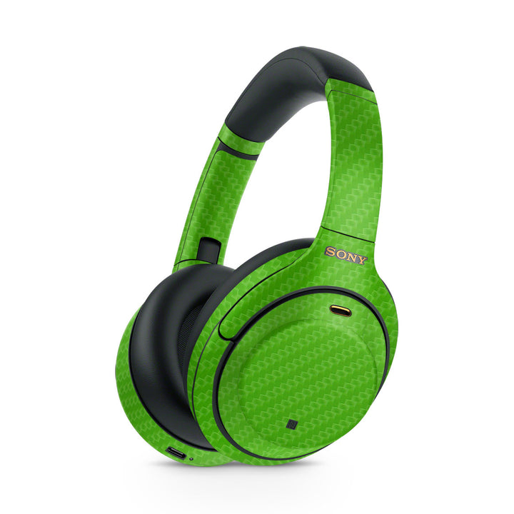 Sony WH-1000XM4 Carbon Series Green Skin