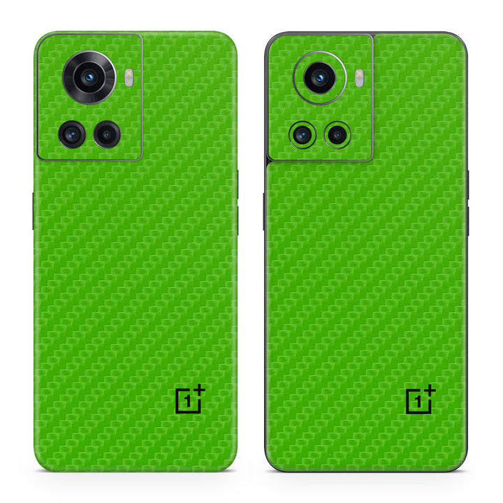 OnePlus 10R Carbon Series Green Skin